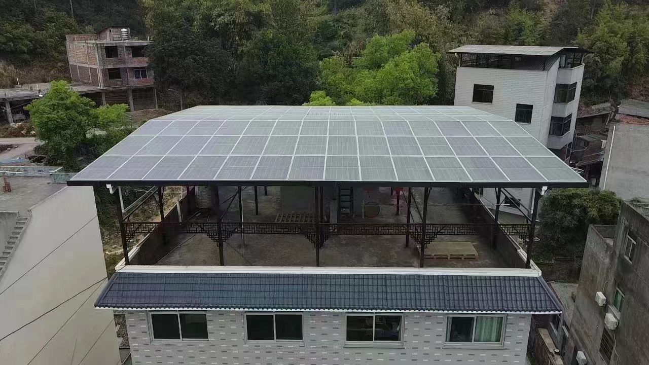 江山15kw+10kwh自建别墅家庭光伏储能系统